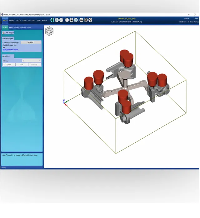 Simulation AutoCAST XT