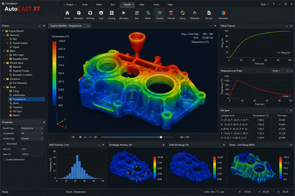 Simulation AutoCAST XT